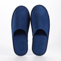 Colored Faux Velvet Slippers