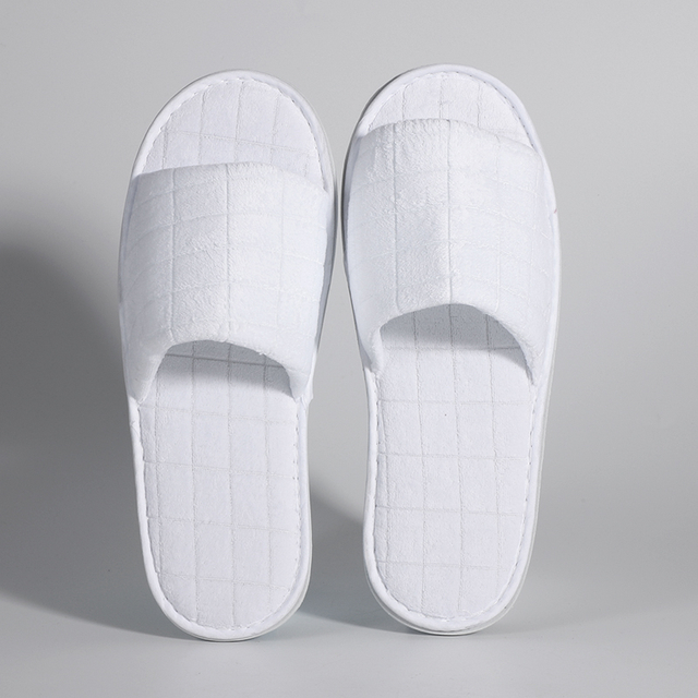 Faux Cut Velvet Quilted Slippers