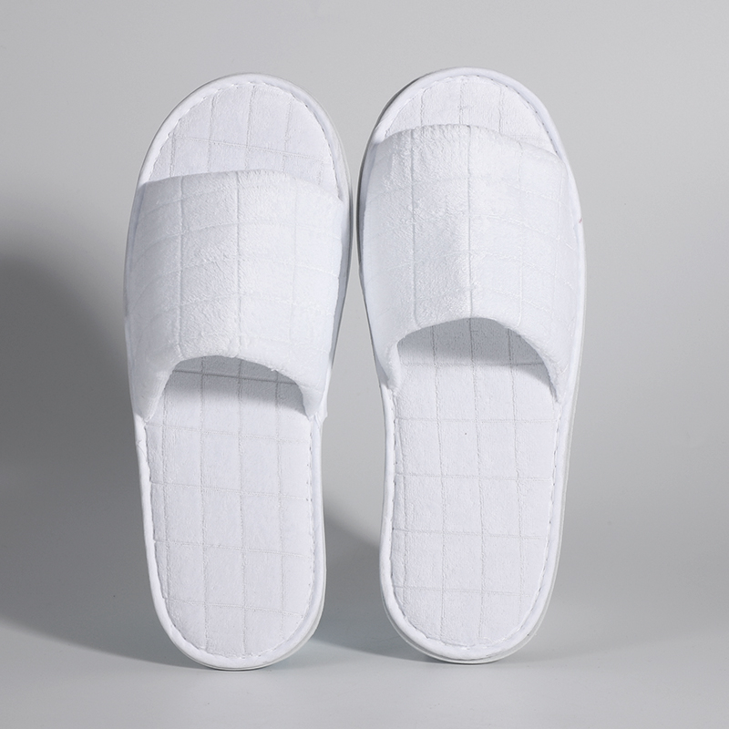 Faux Cut Velvet Quilted Slippers