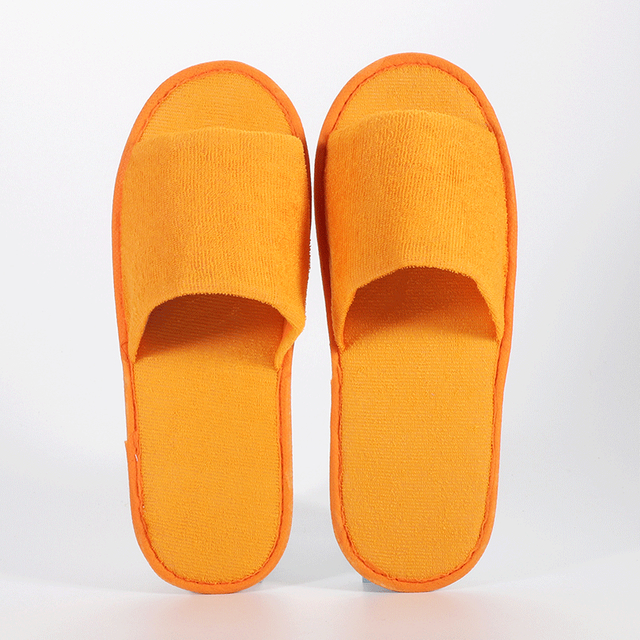 Coloured Terry Slippers Custom Slippers for Spa And Hotel Wholesale