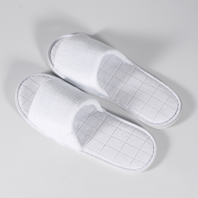 Faux Cut Velvet Quilted Slippers