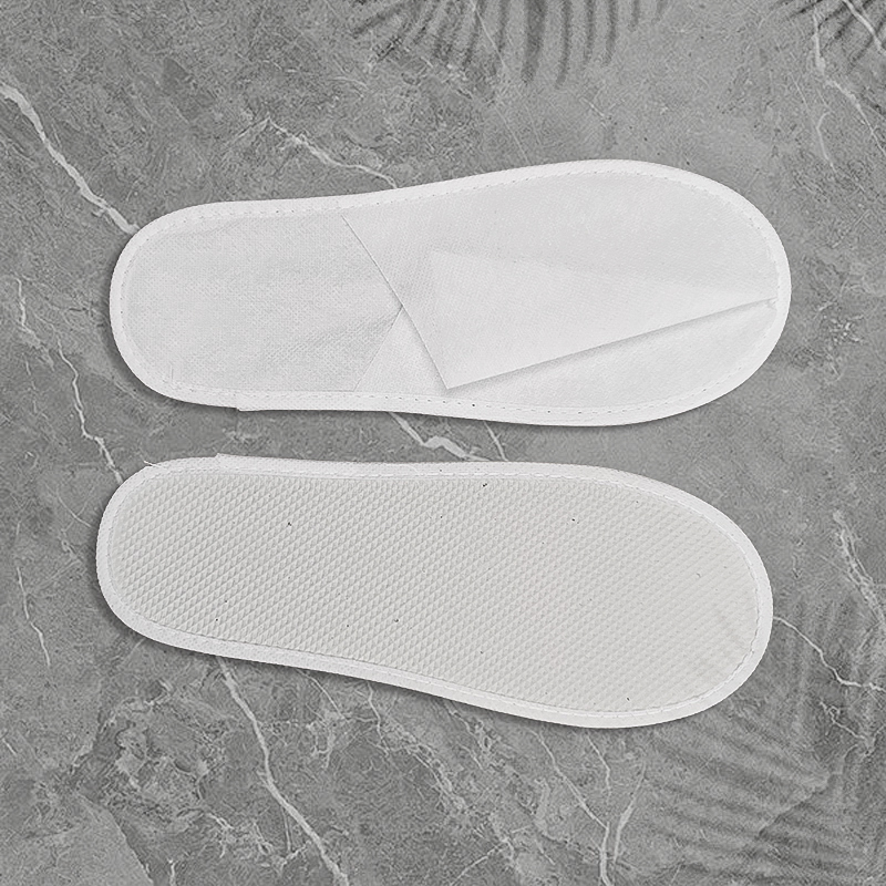 Spot Wholesale Non-woven Closed-toe Slipper with High Quality EVA Sole