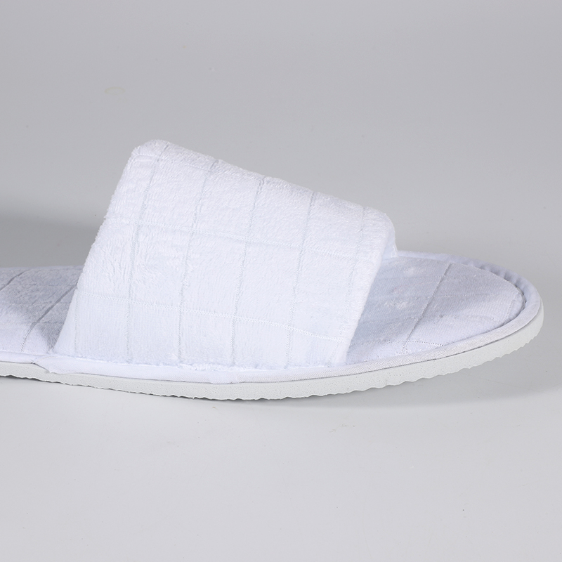 Faux Cut Velvet Quilted Slippers