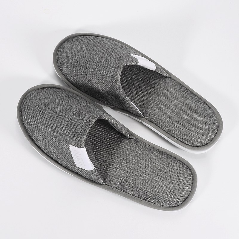 Wholesale Eco Friendly Linen Slippers Custom Good Quality Beauty Slippers