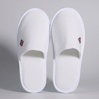 Hotel Guest Slippers Wholesale Good Quality White Linen Slippers for Spa And Hotel