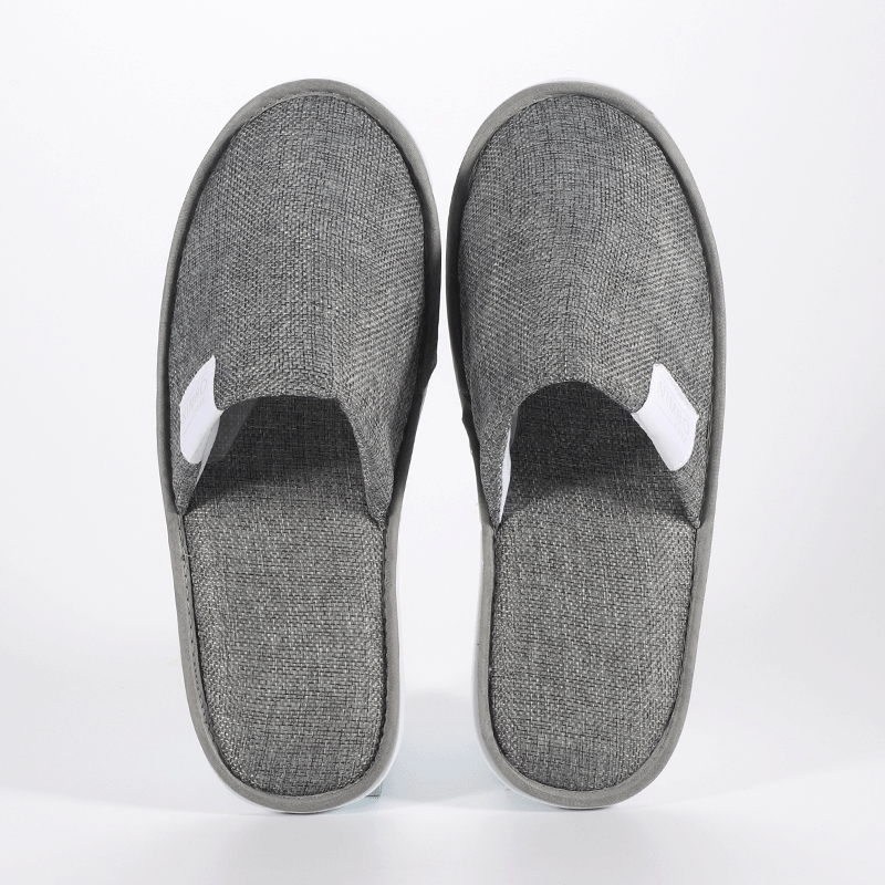 Wholesale Eco Friendly Linen Slippers Custom Good Quality Beauty Slippers