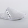 Premium Quilted Plush Embroidered EVA Sole Disposable Hotel Slippers for Economical Wholesale Supplies
