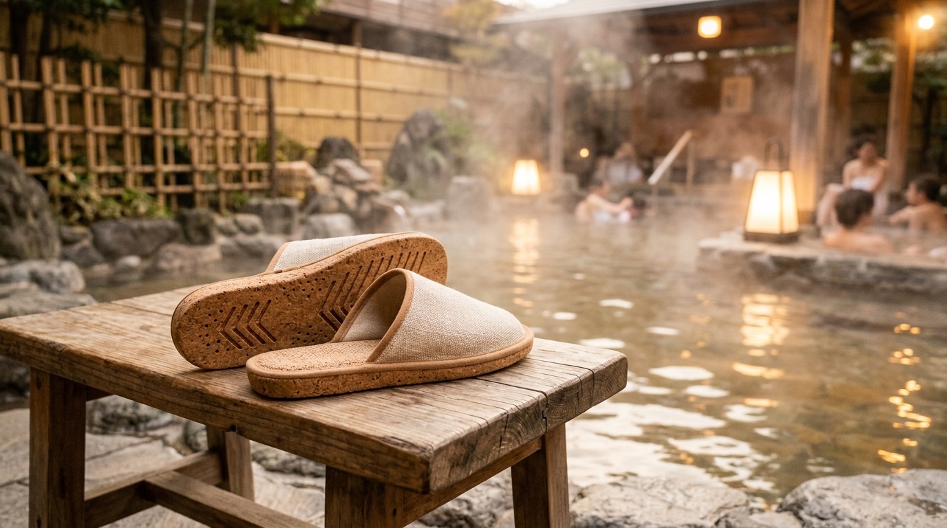 After A Hot Spring Resort Switched Its 40,000 Annual Pairs of Slippers To Cork Soles, Monthly Procurement Was Cut in Half