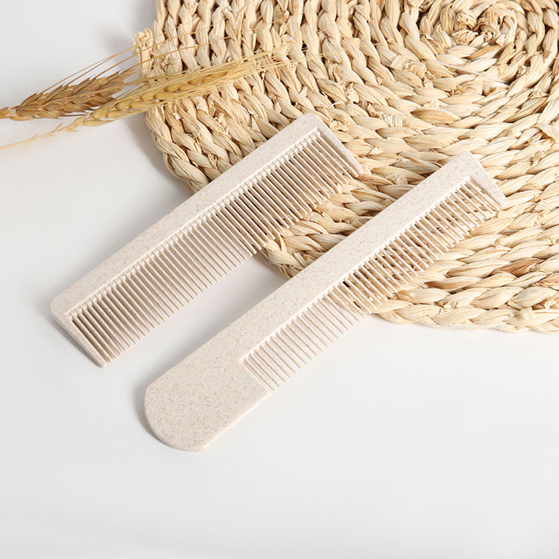 Bulk Eco Hair Comb for Hotel Chains Cost-Effective Wheat Straw Disposable Comb with Custom Branding, Wholesale Hospitality Supply