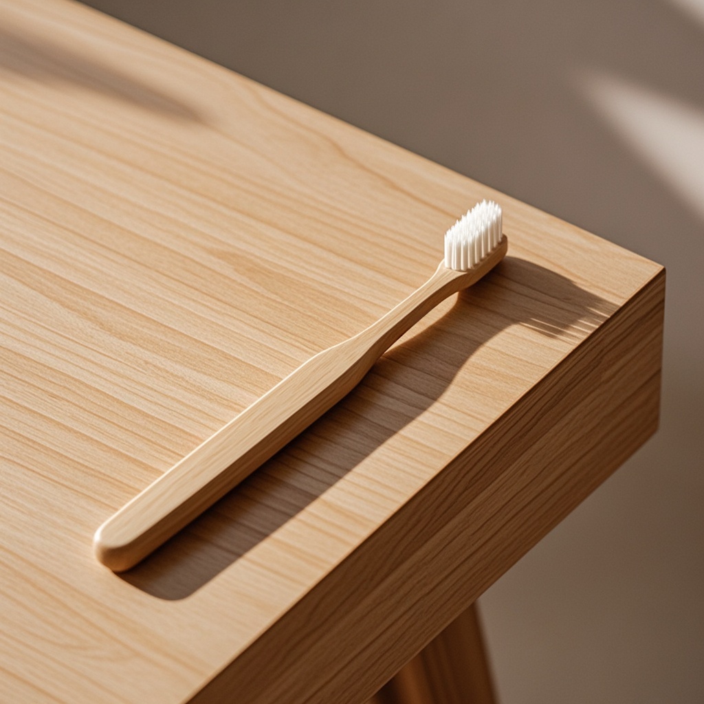 Eco-Friendly Natural Biodegradable Ergonomic Bamboo Toothbrush for Sustainable Personal Care