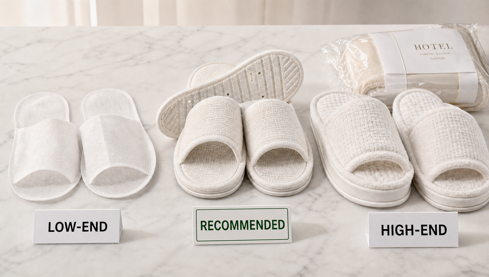 I Don't Recommend Buying the Cheapest Hotel Slippers – But I Don't Recommend the Most Expensive Either