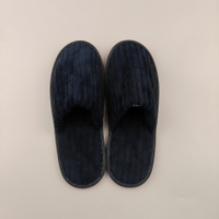 Luxury Targeted Reusable Velour Spa Hotel Slippers for Eco Conscious Hotel Suppliers