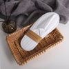 Premium Personalized Jacquard Woven Disposable Hotel Slippers for Bulk Hotel And House Guest Supplies