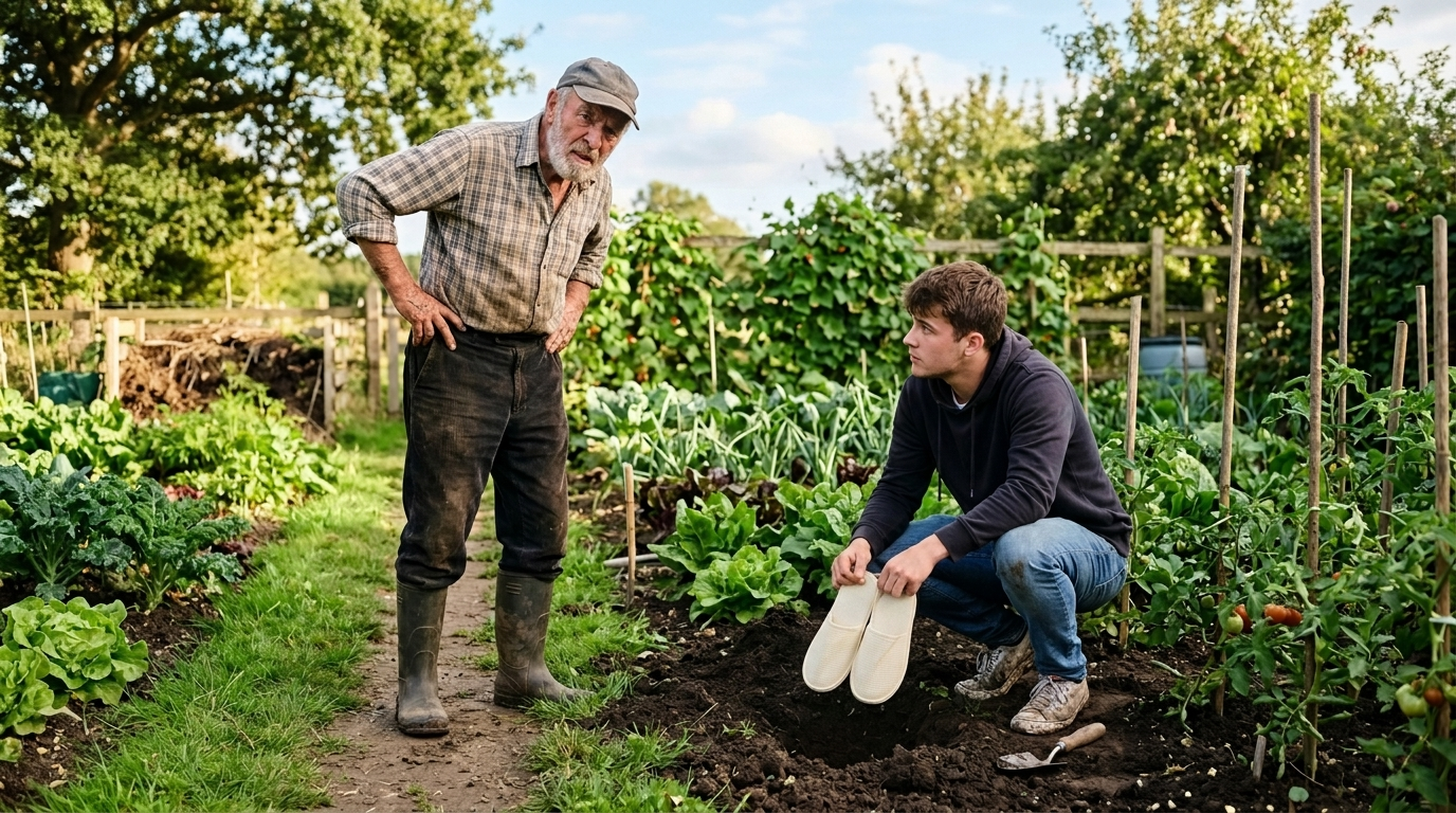We Buried Six Pairs of Biodegradable Slippers in a Vegetable Garden – 180 Days Later, the Results Were Nothing Like the Marketing Claims