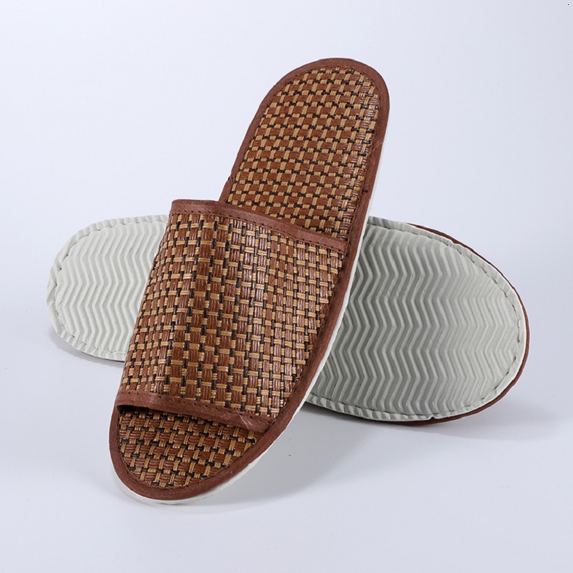 Premium Washable Bamboo Open Toe Resort Slippers for Bulk Hotel And Spa Supplies