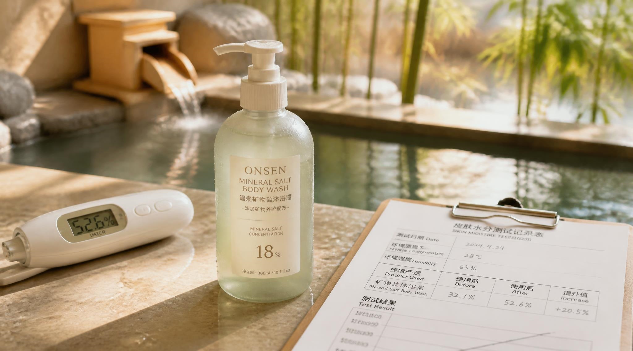 After the Hot Spring, Skin Feels Slippery – But Then What? Should Toiletries Contain Mineral Salts or Not?