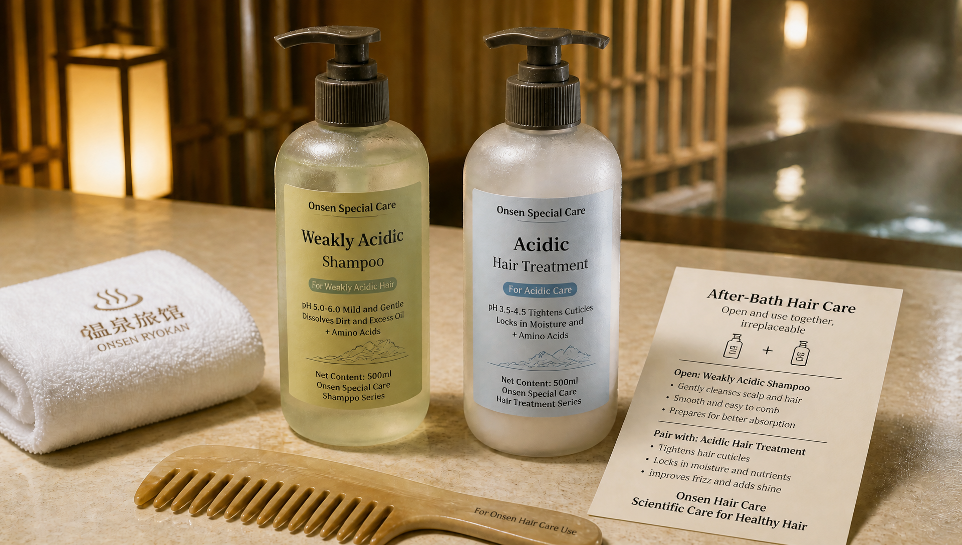 Hair Tangles After A Hot Spring Are Not An Illusion – The Acidic Conditioner That Should Be in Every Hot Spring Toiletry Set