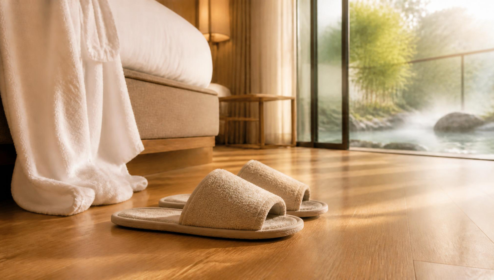 The Moment Guests Wrap Themselves in A Bathrobe And Step into Slippers After The Hot Spring – They Feel The Room Rate Was Worth It