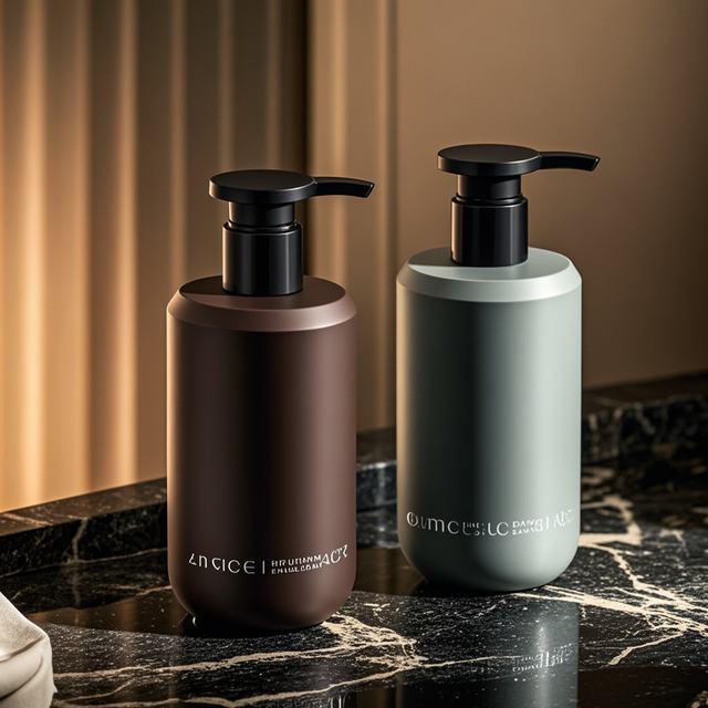 Premium Plastic Press Pump Shampoo and Hair Product Bottle Packaging with Box for Wholesale Supplies