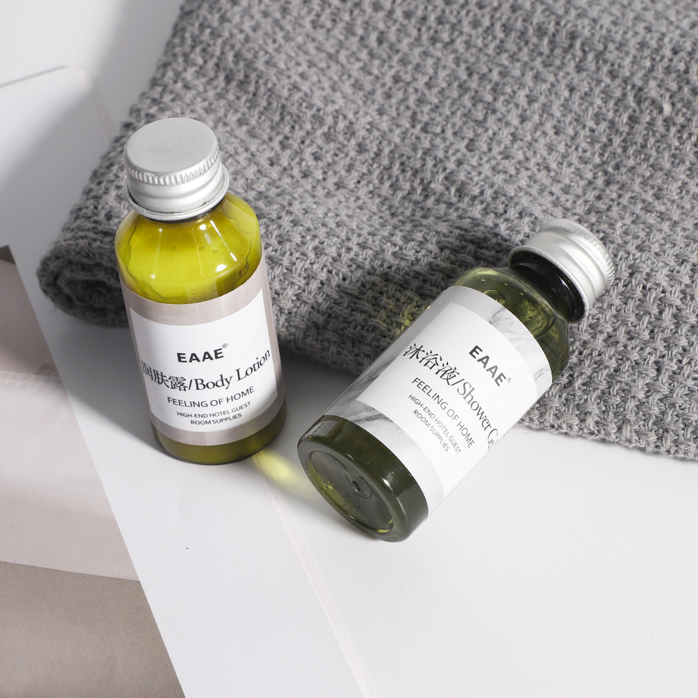 Premium Eco Friendly recoverable Sachet Hotel Bathroom Amenities Package for Sustainable Hospitality Supplies