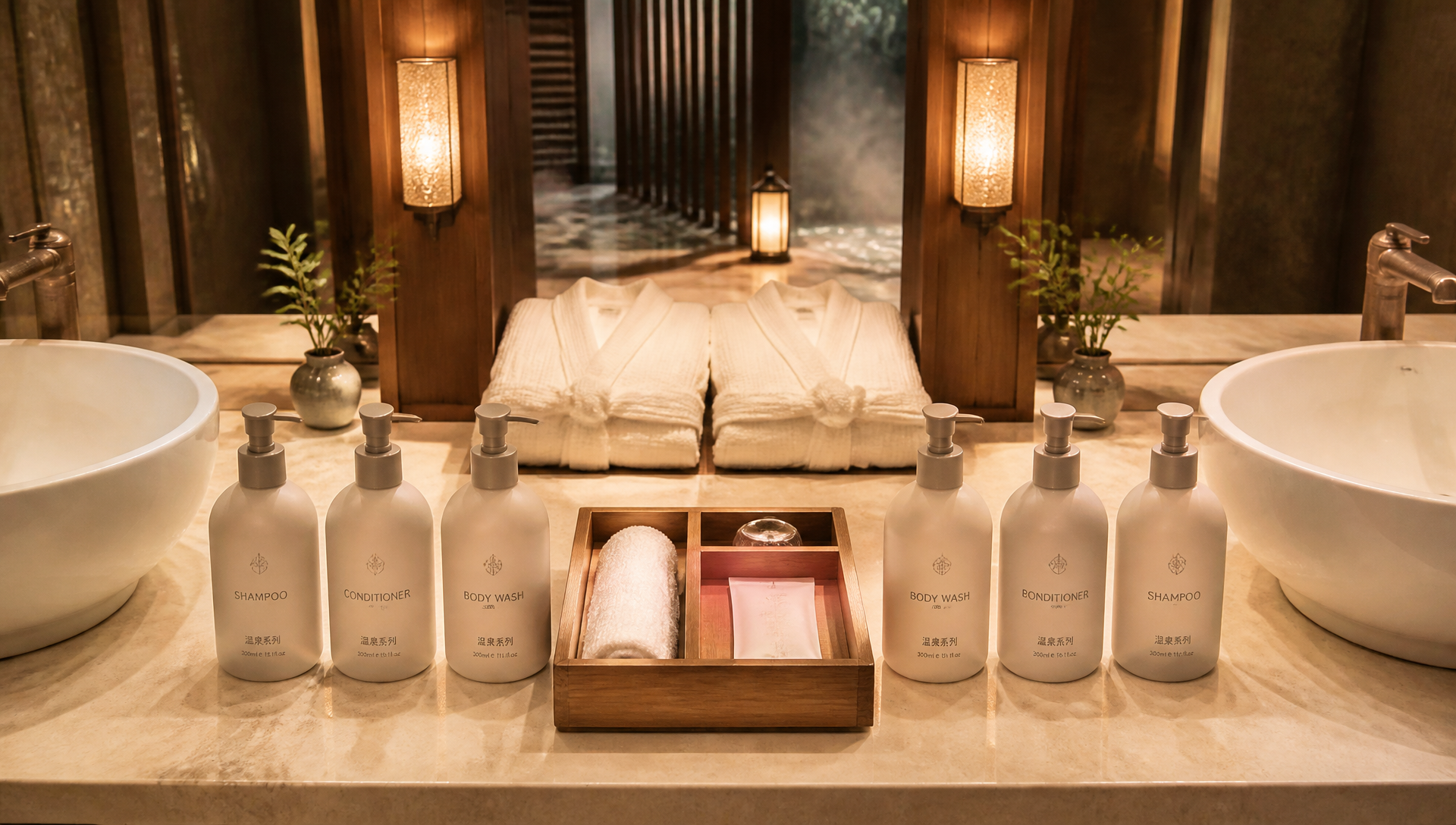 Why Do Toiletry Sets at Couple Hot Spring Resorts Need "Paired Design" on The Bottles?