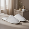 Luxury Monogram Branded Plush Terry Hotel Slippers for Bulk Hotel Supplies