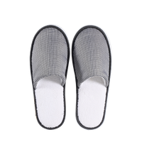 Colored Faux Velvet Slippers Custom Bathroom Slippers with Logo for Hotels