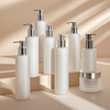  Multi-Size Biodegradable Wheat Straw Dispenser Bottles for Hospitality And Cosmetic Packaging