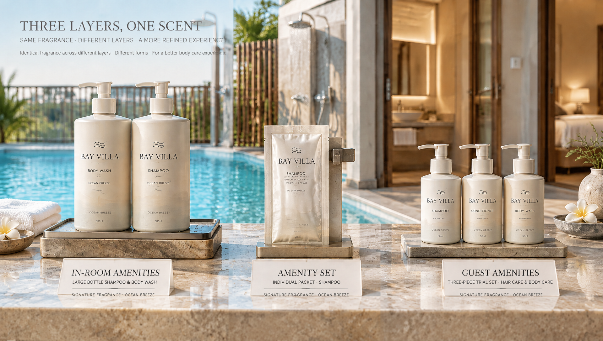 Putting 30ml of Toiletries into a Private Pool Villa Is an Arithmetic Problem