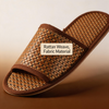 Premium Washable Bamboo Open Toe Resort Slippers for Bulk Hotel And Spa Supplies
