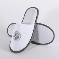 Premium Custom Logo Cut Resistant Flannel Disposable Hotel Slippers for Bulk Hotel And Spa Supplies