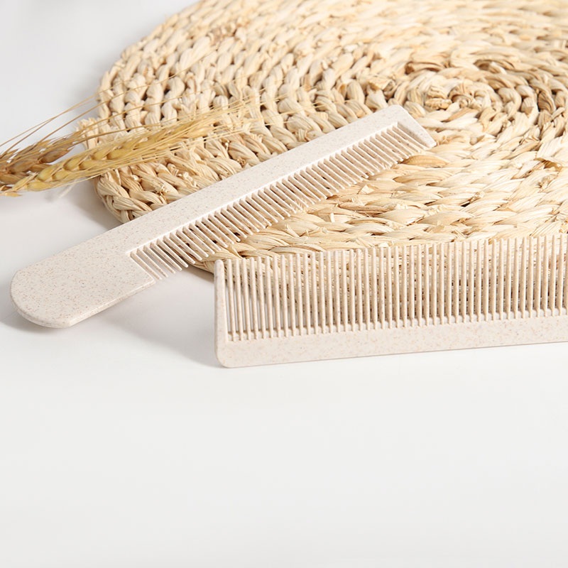 Bulk Eco Hair Comb for Hotel Chains Cost-Effective Wheat Straw Disposable Comb with Custom Branding, Wholesale Hospitality Supply