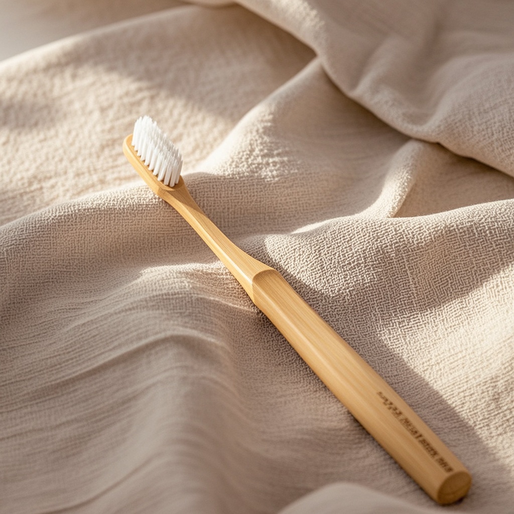 Eco-Friendly Natural Biodegradable Ergonomic Bamboo Toothbrush for Sustainable Personal Care