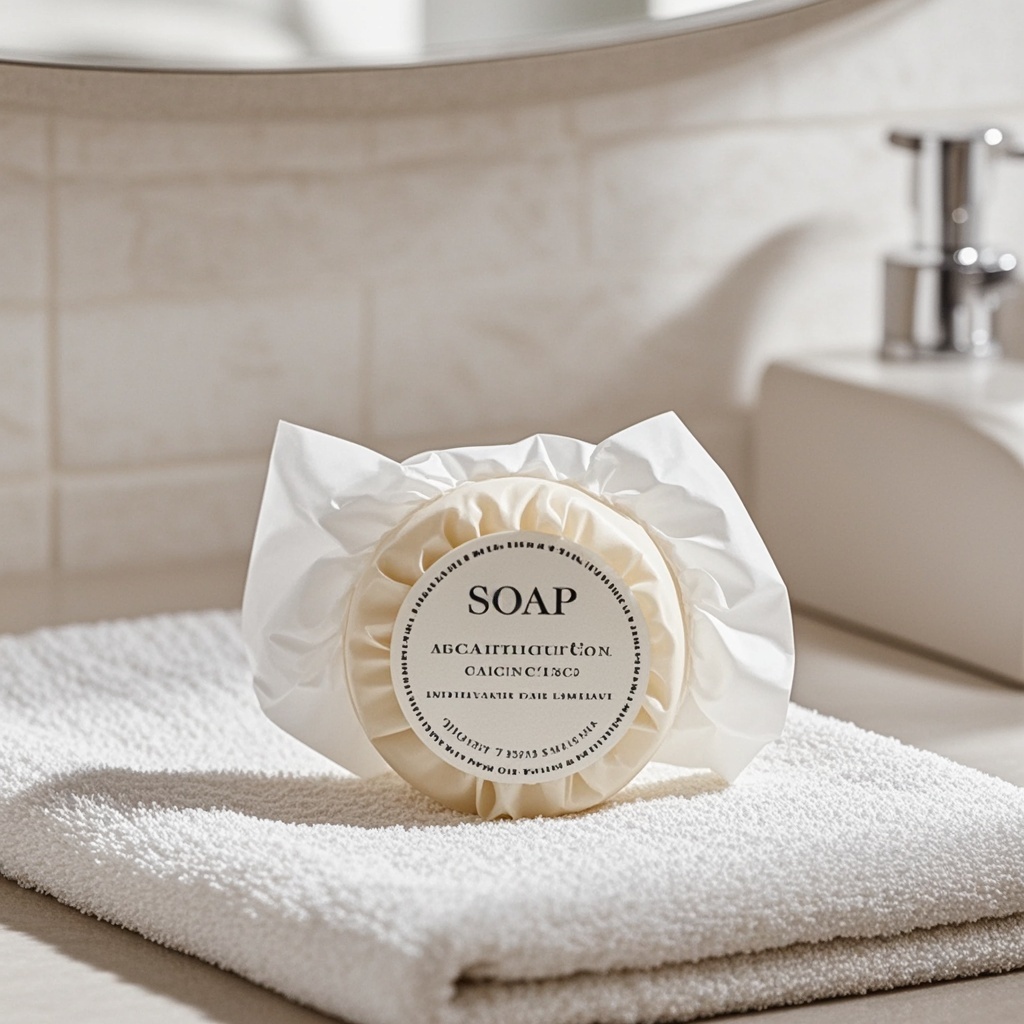 Premium Mini Hotel Bath Soap with Tissue Film Packaging for Wholesale Online Hotel Supplies
