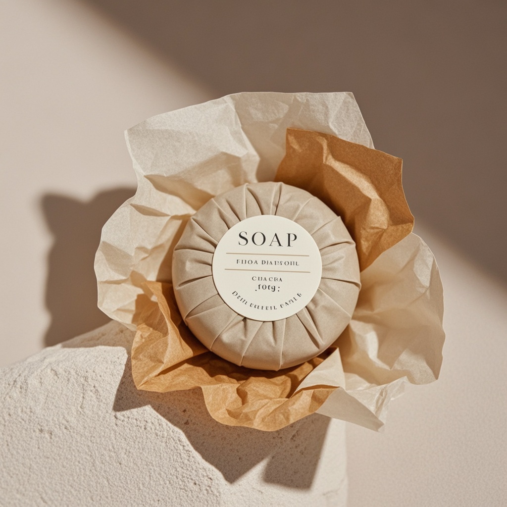 Premium Organic Mini Hand Hotel Soap with Paper Wrap for Eco-Friendly Hotel Guest Supplies