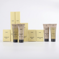 Luxury Eco Custom Logo Disposable Kraft Paper Bathroom Gift Hotel Amenities Set for Wholesale Hotel Supplies