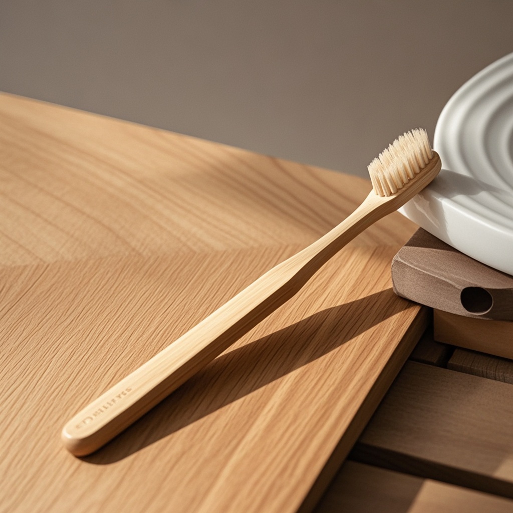 Eco-Friendly Natural Biodegradable Ergonomic Bamboo Toothbrush for Sustainable Personal Care