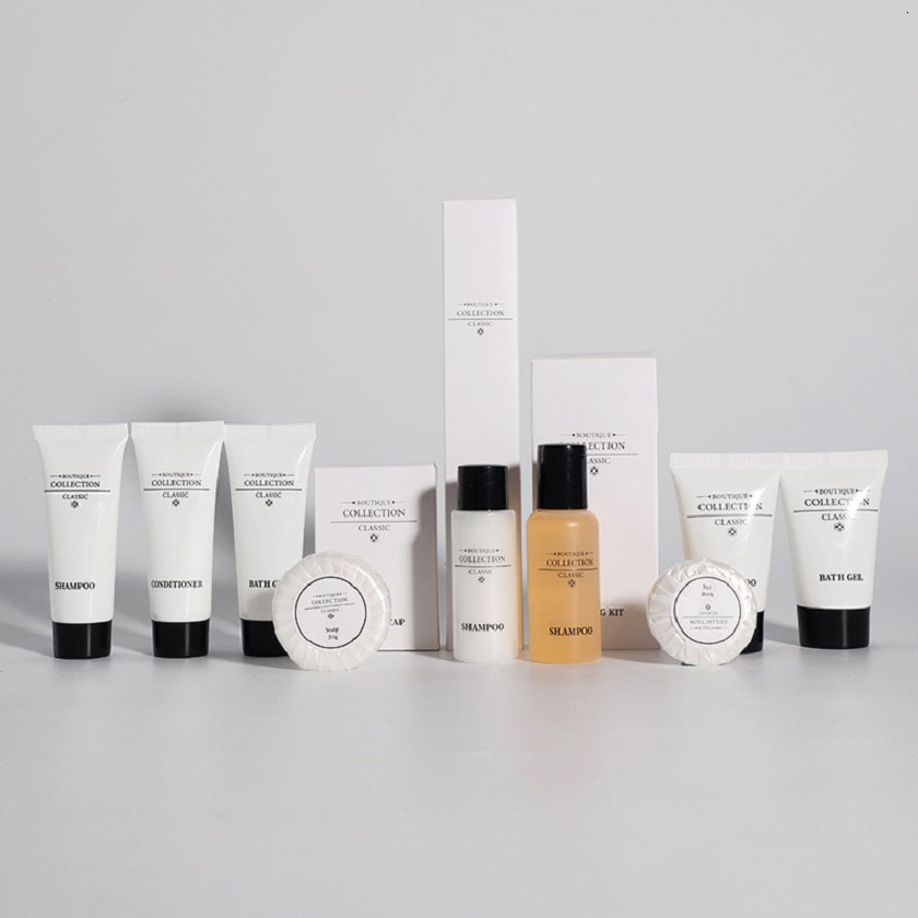 Premium Custom Logo Luxury Hotel Guest Amenities Kit in Cardboard Box for 5 Star Hotel And Spa Supplies
