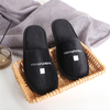 Premium Customized Logo Monogrammed Dense Velvet Hotel Slippers for Hotel Bulk Order
