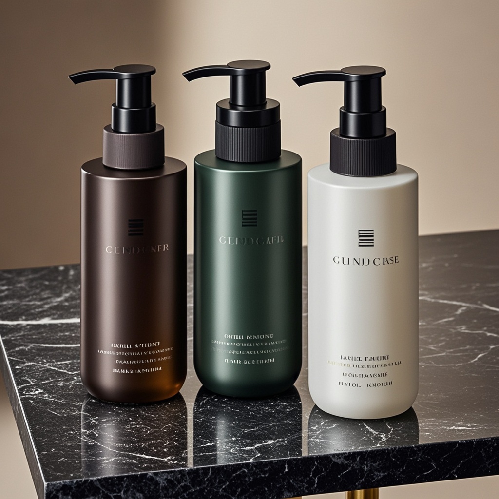 Premium Plastic Press Pump Shampoo and Hair Product Bottle Packaging with Box for Wholesale Supplies