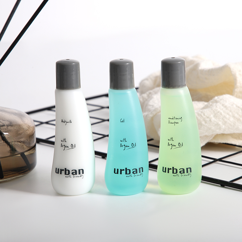 Economical Bulk Refillable PCR Plastic Bottle Hotel Size Toiletries for Hotel Guest Supplies