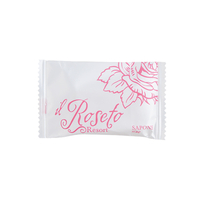 Premium Organic Custom Olive Oil Whitening Glycerin Mini Bar Hotel Soap with Pleated Sachet Packaging for Hotel Guest Amenities