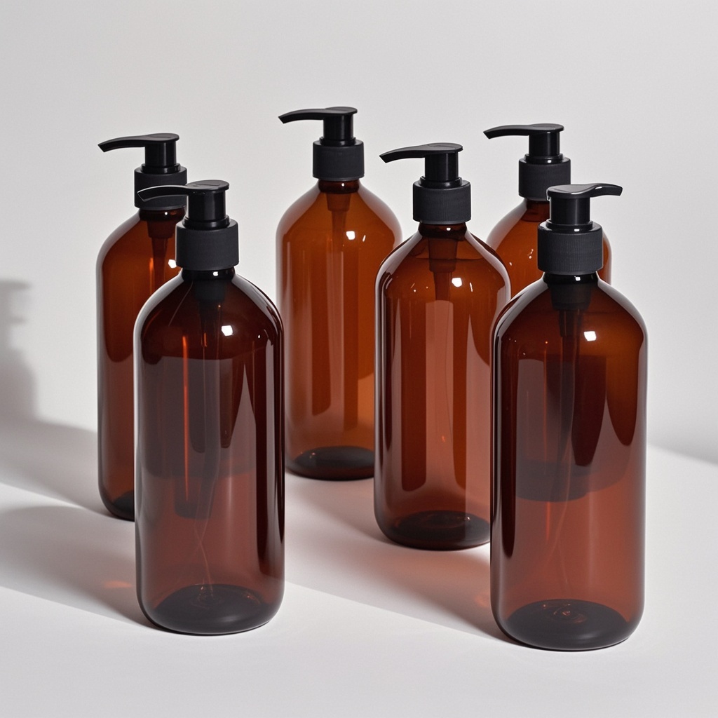 Premium Biodegradable Wheat Straw Foam Pump And Boston Round Bottles for Sustainable Cosmetic Brands